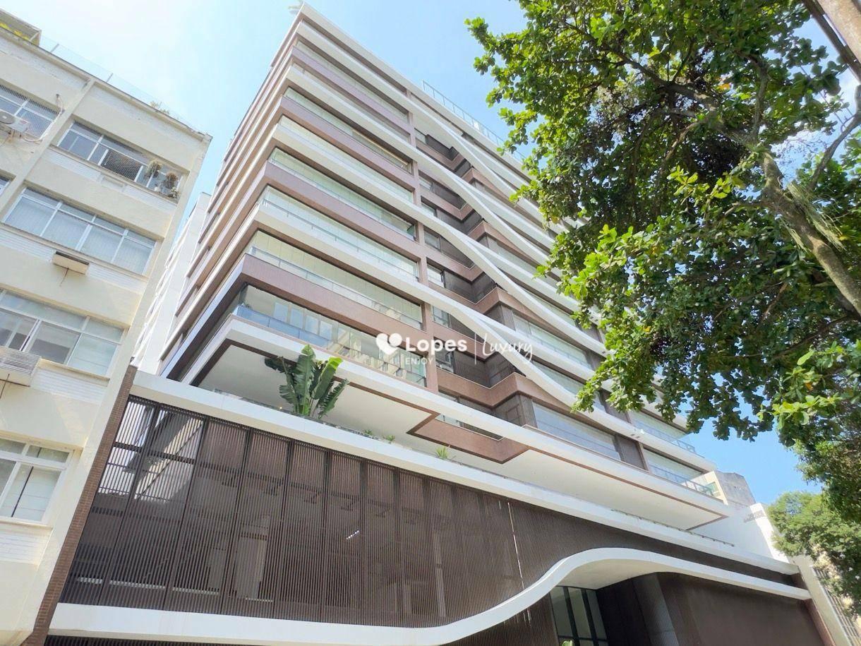 Apartamento com varanda, vista Cristo, 3 suítes, dependência, 2 vagas em prédio com piscina à venda, 166 m² a R$ 2.850.000 - Botafogo - Rio de Janeiro